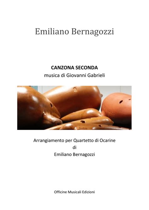 Quartetto Di Ocarine - CANZONA SECONDA